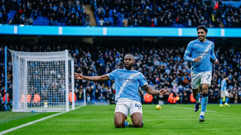 Antoine Semenyo's maiden Premier League goal for Man City takes his overall tally for the season to eleven. Photos by Michael Regan. Read more: https://yen.com.gh/sports/football/298476-antoine-semenyo-scores-man-city-nets-goal-matches-fans-hail-him/