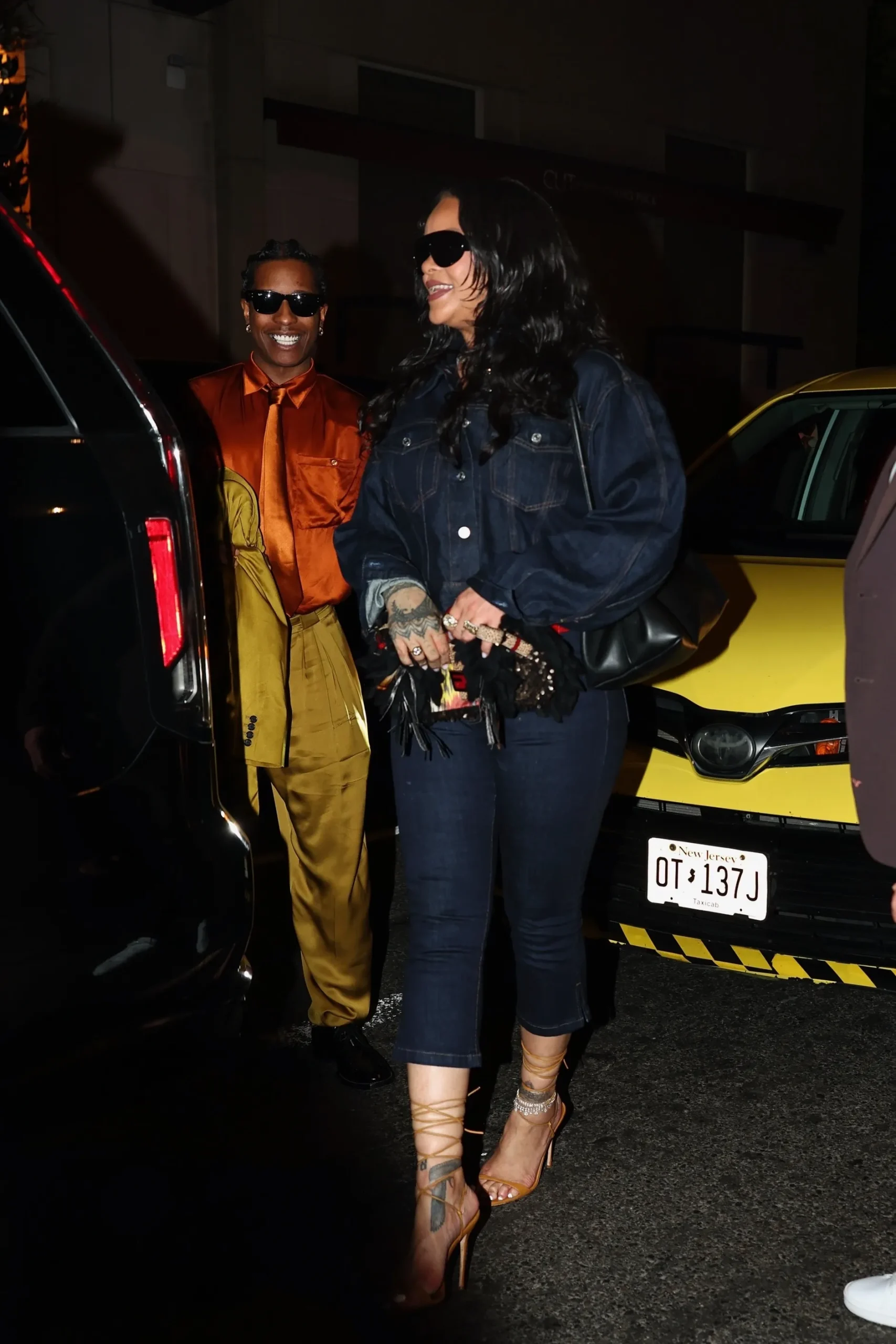 Rihanna And A$ap Rocky Brandy-ify Their Couple Styler In New York.